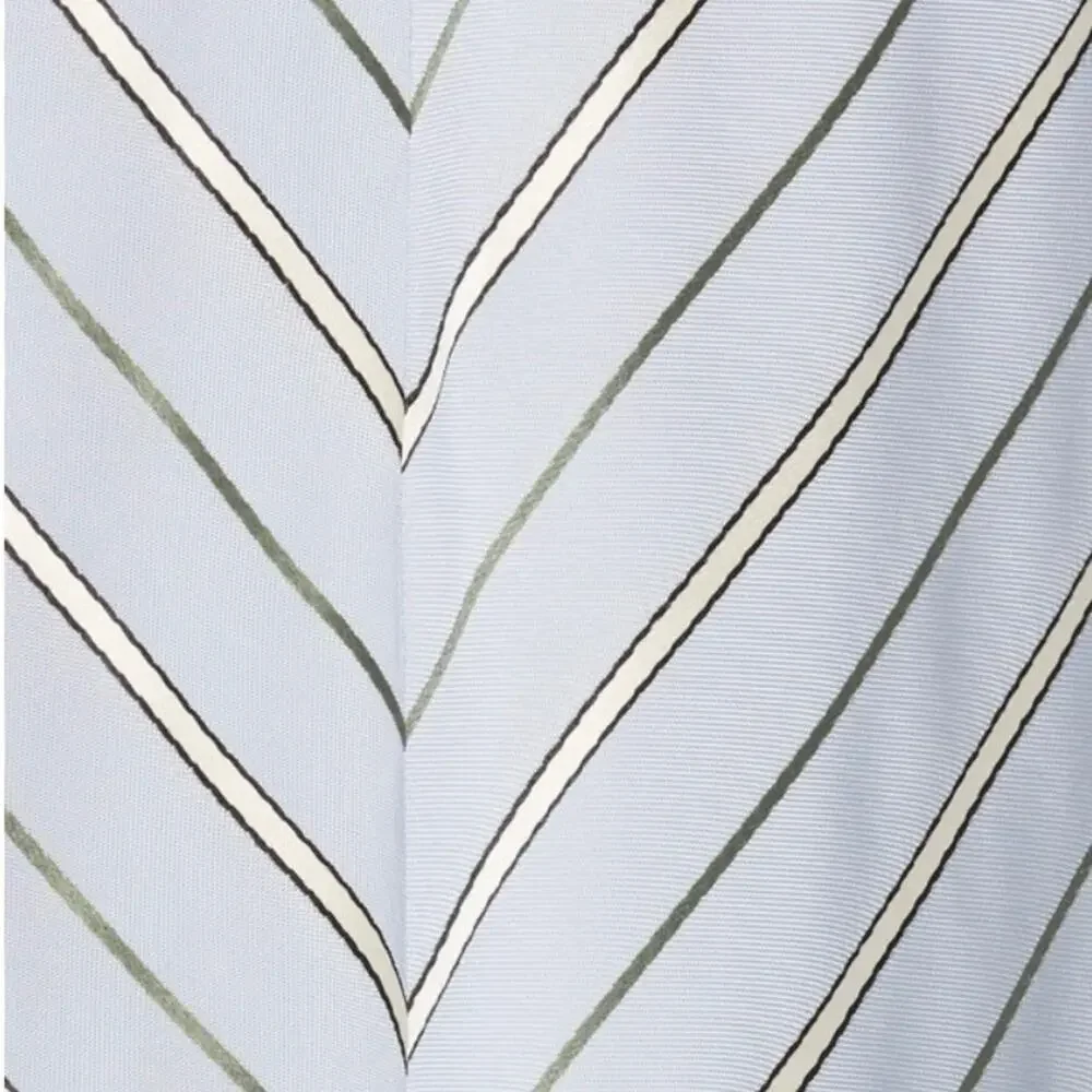 Lewit Chevron Stripe Midi Skirt Blue 18